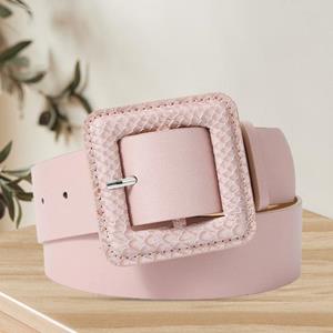 Our Walking Tour Waist Strap Wide Band Clothes Accessory Small Holes Tight Women Belt Trendy Decoration