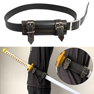 Lvzhiyuan Vintage Rapier Sleeve Demon Slayer Ring Strap Sword Waist Belt Scabbard Holder Leather Katana Belt
