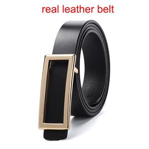 INSIGHTER Women Genuine Leather Belt for Jeans Pants Gold Buckle Lady Casual Dress Waist Belt