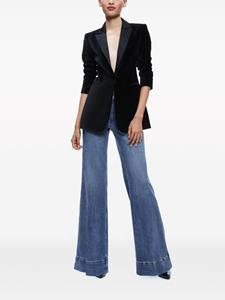 Alice + olivia Breann velour blazer - Zwart