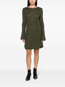 OUR LEGACY Two Face crochet-knit minidress - Groen