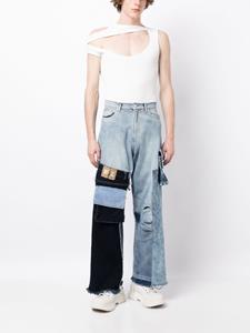 Natasha Zinko Jeans met patchwork - Blauw
