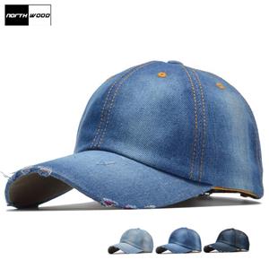 Northwood [] Solid Denim Baseball Cap Vrouwen Snapback Cap Hip Hop Dad Hat Summer Hat