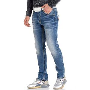 Cipo & Baxx Slim fit jeans met markante contrastnaden