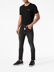 Philipp Plein Jeans met logopatch - Zwart