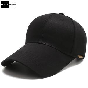 Northwood Long Brim Golf Black Cap Summer Men's Baseball Cap Solid Dad Hat For Women Hat