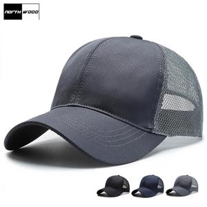 Northwood Solid Men's Summer Cap Breathable Women's Baseball Cap With Mesh Trucker Hats Hip Hop Caps