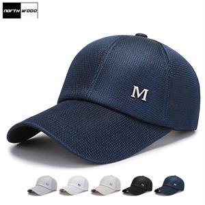 Northwood Summer Mesh Baseball Cap For Men Long Brim Breathable Women's Hat Snapback Trucker Caps
