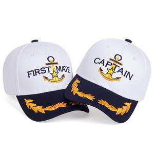 Cap Factory Baseball Caps Ship Spear Letters Embroidery White Turning Caps Snapback Hats Lace Straight Brim Hip Hop Outdoor Hats