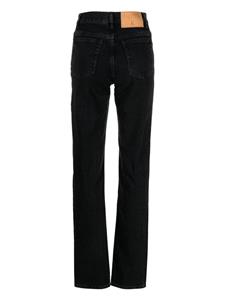 Filippa K logo-patch straight-leg jeans - Zwart