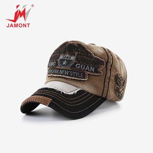 JAMONT European and American Fashion Baseball Caps Embroidered Washed Old Hats Sunshade Anti-squat Cap Men and Women