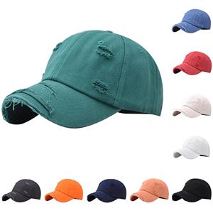 Balala (Qunide) Mode effen kleur baseball cap gemaakt oude gewassen vernis mode cap
