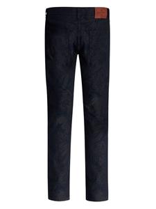 ETRO Jeans met jacquard - Blauw