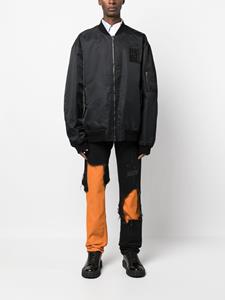 Raf Simons Gerafelde jeans - Zwart