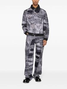 Andersson Bell patchwork wide-leg jeans - Zwart