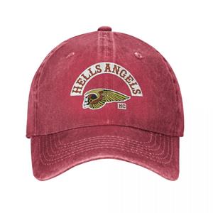 91421224MABLK3A4XG Hells Angels Logo Men Women Baseball Caps Motorcycle Club Brotherhood Distressed Denim Hats Cap Classic Summer Snapback Hat