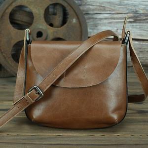 Johnature Retro Genuine Leather Women Mini Bags Simple First Layer Cowhide Female Shoulder & Crossbody Bags