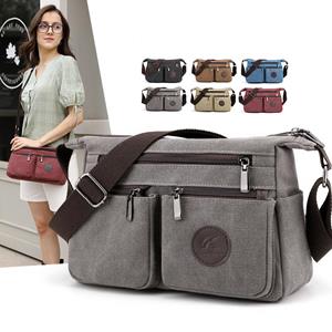 CoolJacket 2021 Female Bag Large Capacity Messenger Bag Retro Casual Canvas Bag Shoulder Bag Messenger Bag