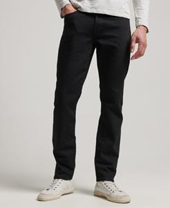 Superdry Male Slimfit Jeans van Biologisch Katoen met Rechte Pijpen Zwart Grootte: 30/32