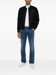PS Paul Smith Wadded logo-embroidered bomber jacket - Blauw