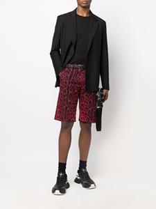 Dolce & Gabbana Shorts met luipaardprint - Rood