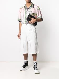 Alexander McQueen Shorts met meerdere zakken - Wit