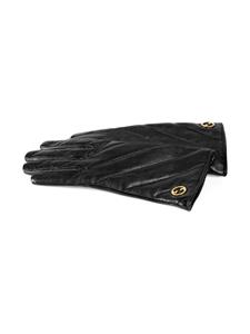 Gucci Interlocking G leather gloves - Zwart