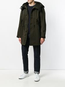 Ten C hooded coat - Groen