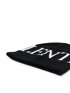 Valentino Muts met intarsia logo - Zwart