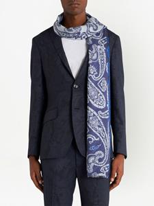ETRO Sjaal met paisley-print - Blauw