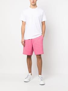 Moschino Shorts met logo-reliëf - Roze