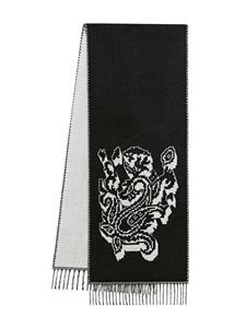 ETRO Intarsia sjaal - Zwart