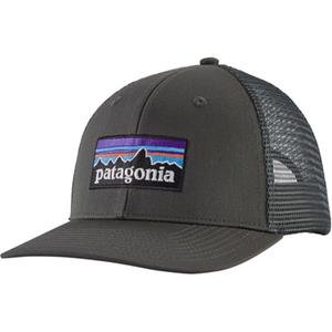 Patagonia - P-6 Logo Trucker Hat - Pet, grijs