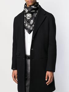 Alexander McQueen Sjaal met doodskop - Zwart