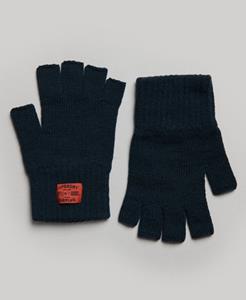 Superdry Vrouwen Workwear Gebreide Handschoenen Blauw Grootte: S/M