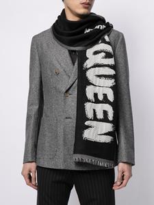 Alexander McQueen Oversized sjaal - Zwart