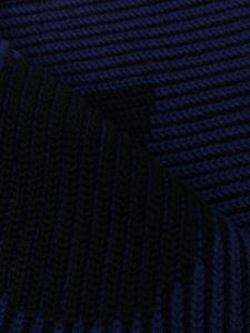 Balenciaga Sjaal met groot logo - Blauw