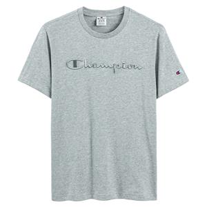 Champion T-shirt met korte mouwen, geborduurd groot logo