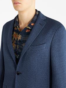 ETRO Blazer met gekerfde revers - Blauw