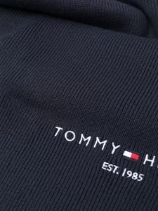Tommy Hilfiger Sjaal met geborduurd logo - Blauw