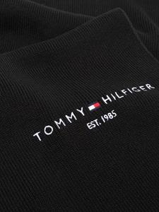 Tommy Hilfiger Sjaal met geborduurd logo - Zwart