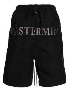 Mastermind World Bermuda shorts met geborduurd logo - Zwart