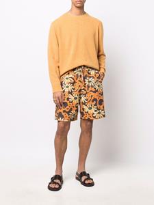 Nanushka Bermuda shorts met bloemenprint - Oranje