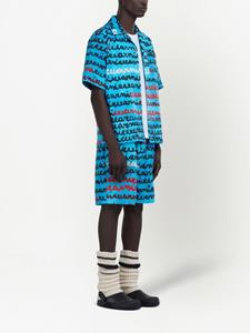 Marni Shorts met print - Blauw