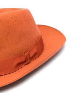 Borsalino Vilten fedora hoed - Oranje
