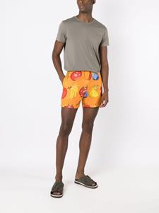 Amir Slama Shorts met elastische tailleband - Oranje