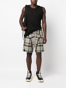 Rick Owens Geruite shorts - Beige