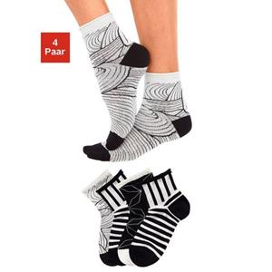 H.I.S Korte sokken verschillende creaties (4 paar)