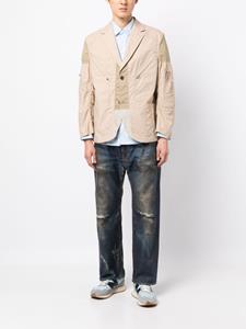 Junya Watanabe MAN Blazer met enkele rij knopen - Bruin