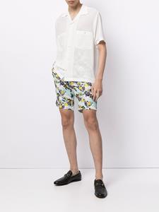 Sulvam Bermuda shorts met bladerprint - Veelkleurig